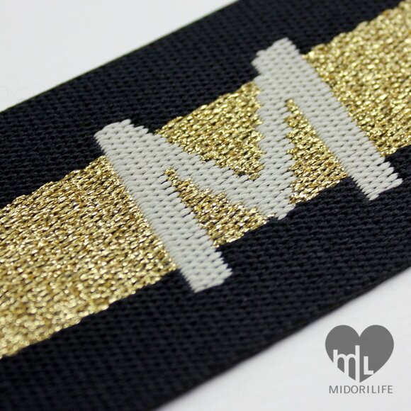 MARC JACOBS The Logo Webbing Strap – Gold Multi - Picture 4 of 6